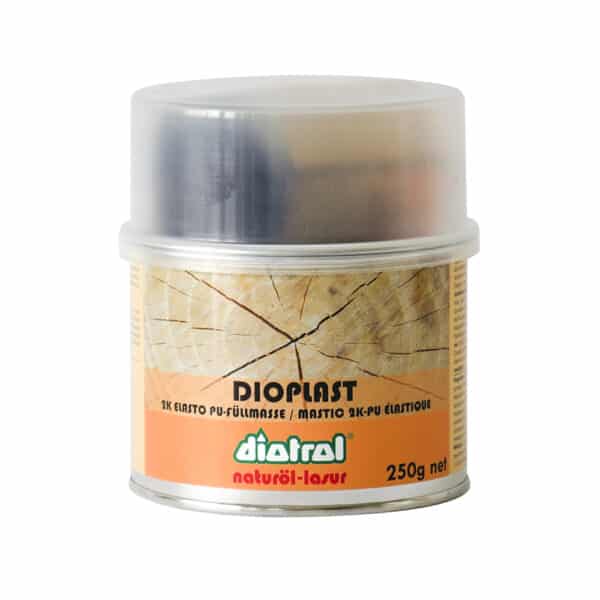 Diotrol Dioplast ist eine dauerelastische und schwundfreie 2-Komponenten Füll- und Modelliermasse zum Ausfugen und Ausfüllen von Rissen und Löchern sowie zum Flicken und Formen.