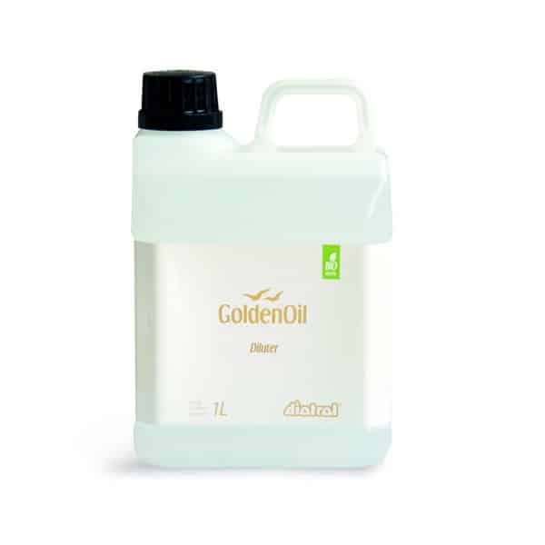 Diotrol Golden Oil Diluter enthält 0% VOC, ist geruchlos und wird zum Verdünnen von Diotrol Golden Oil Onecoat verwendet.
