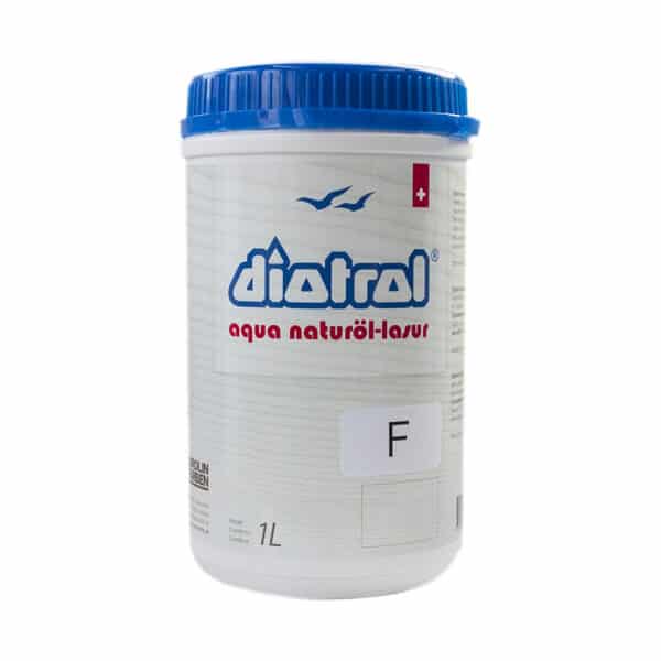 Diotrol Aqua F ist eine wasserverdünnbare Holzlasur auf Basis eines vorvernetzten, oxidativ trocknenden Naturöls.