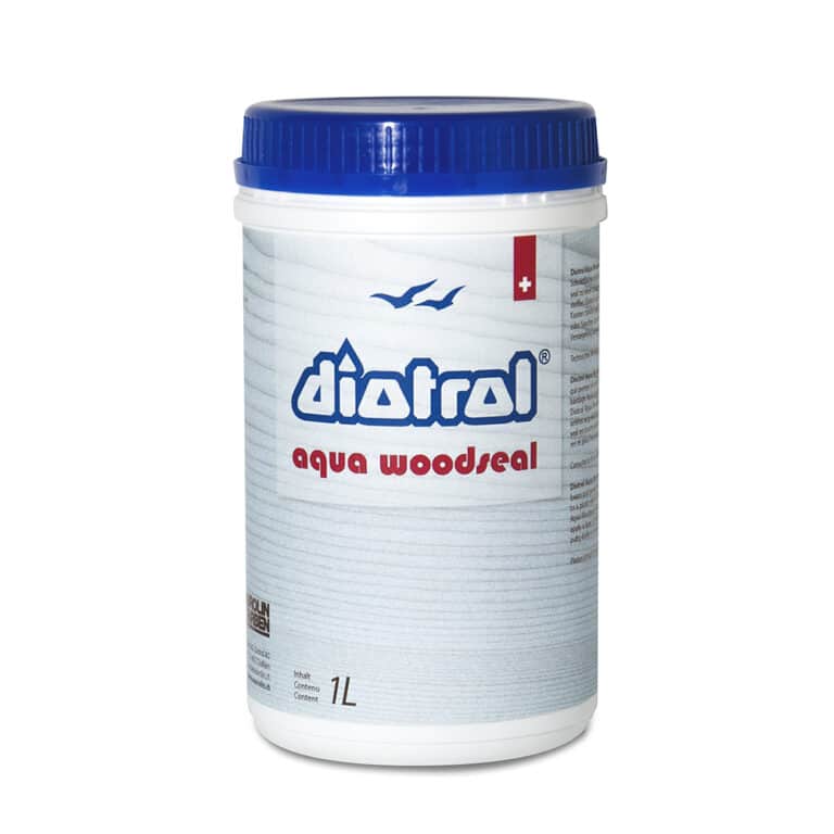 Diotrol Aqua Woodseal ist eine wasserbasierte, pastöse Dichtungsmasse zum Abdichten von offenen Schnittflächen bei Rund- und Brettholz, dem sogenannten Hirnholz.